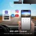 AZDOME M330 Car Dash Cam  with 0.96" Screen 1080P Single Channel with WDR GPS Wi-Fi Voice Control G-Sensor