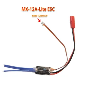 MX-12A-Lite Brushless ESC Support 2S-3S With BEC Speed Control 4.1g Ultra-Light For Airplane F3P Fixed Wing