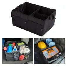 Universal Car Trunk Storage Box Multifunctional Organize Box Large Capacity Foldable Car Storage Box Trunk Cargo Box Repair Tool Rack Car Storage Box