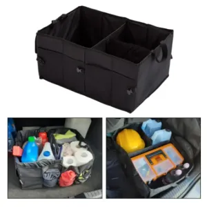 Universal Car Trunk Storage Box Multifunctional Organize Box Large Capacity Foldable Car Storage Box Trunk Cargo Box Repair Tool Rack Car Storage Box