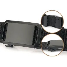 ZANLUR125cm Metal Buckle Tactical Belt Nylon Wistand Inserting Buckle Military Fan for Men Women