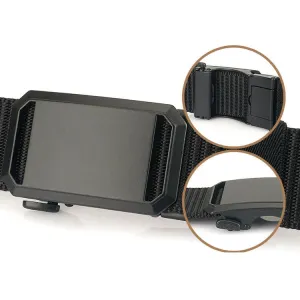 ZANLUR125cm Metal Buckle Tactical Belt Nylon Wistand Inserting Buckle Military Fan for Men Women