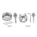Zinc Alloy Self-Centering Lathe Chuck Set Three-Jaw and Four-Jaw Options High Precision for Mini Metal Lathe Reliable and Wear Resistant