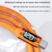 6A 120W USB-A to Type-C LED Display Cable Fast Charging Data Transmission Thick Copper Core Line 1M/2M Long for iPhone 16 16 Pro 15 Pro Max for Huawei Pura 80 Ultra for Samsung Galaxy Z Fold 7 for Xiaomi MIX Flip 2