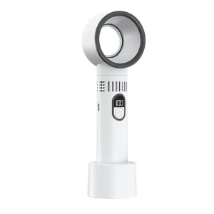 Tevorex Cooling Bladeless Fan USB Rechargeable Personal Fan 100 Speeds Adjustable Desk Fan Gifts for Women Men Travel/Camping/Outdoor