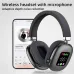 AKZ616BT Bluetooth Headphones RGB Digital Display Screen Headset 40mm Speaker HiFi Bass Driver 30H Long Battery Life Adjustment Low Latancy Headphones with Mic