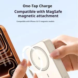 Ugreen PB566 30W 74Wh 20000mAh Magnetic Wireless Charging Power Bank Come with USB-C Cable External Battery Power Supply with 2 Inputs & 4 Outputs Support UFCS QC PD SCP AFC DCP Fast Charging for iPhone 17 16 Pro for Huawei Mate XTs for Xiaomi 17pro