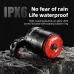 ROCKBROQ5 Mini Smart Auto Bike Taillight Vibration Sensing Light Sensitivity Brake Rear Light IPx6 Waterproof Type-Charging Bicycle Lump for MTB Road Night Cycling