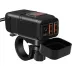 Motorcycle Charger SAE to USB Adapter Dual USB Fast Charger 12V Voltmeter with On/Off Power Switch for Phone GPS Tablet