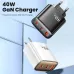 [GaN Tech] Toocki TCT40-22EU 40W 3-Port USB PD Charger USB-A+2USB-C PD Fast Charging Wall Charger Adapter EU Plug for iPhone 17 17Pro 16 Pro Max 15 14 13 for Xiaomi 17pro for Huawei Mate XTs for OPPO for VIVO