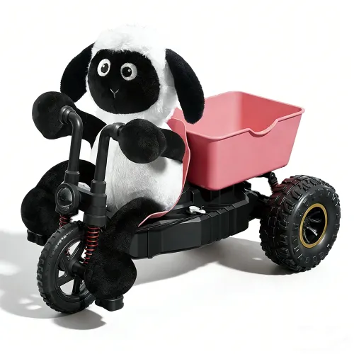 XN Toys 2880 RTR 2.4G RC Car Little Lamb Tricycle Crazy Fun Drift Stunt High Speed Racing LED Light Full Proportional Remote Control Cartoon Sheep Cycling Vehicles Modes
