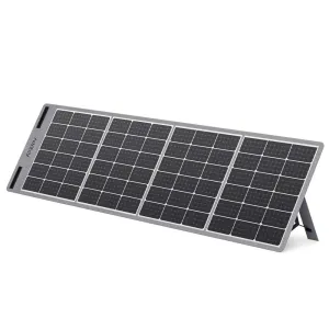 UDirect Aferiy Foldable Solar Panel 200W, Lightweight Solar Panel with 5 Outputs, with Multi-Contact 4 Output/DAdapter for Power Station, Solar Generator, Camping, Motorhome, Boat, Power Outage, Outdoor, Garden