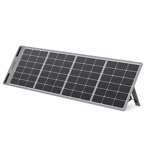 UDirect Aferiy Foldable Solar Panel 200W, Lightweight Solar Panel with 5 Outputs, with Multi-Contact 4 Output/DAdapter for Power Station, Solar Generator, Camping, Motorhome, Boat, Power Outage, Outdoor, Garden