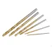 60PCS 1mm/1.5mm/ 2mm/2.5mm/3mm/3.5mm Titanium-Coated High-Speed Steel Twist Drill Bit Set Diverse Sizes Precision Crafted Drilling Tool