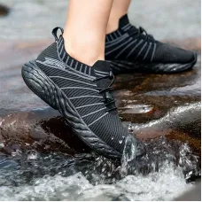 ONEMIX Water Resistance Sneakers All Direction Strong Waterproof Tech Anti-fouling Quick Cleaning Breathable Lightweight Sports Shoes for Outdoor Climbing Hiking Cycling
