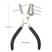 6" Wire Bending Pliers Stainless Steel Jaws Triple Barrel 13mm 17mm 22mm Jewelry Making Tool with Padded Grips