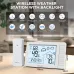 BALDR Weather Station Digital Thermometer Hygrometer Clock Small Weather Station Electronic Thermometer And Hygrometer With Temperature Humidity Time And Week Function