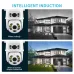 Guudgo 6MP HD 5X Zoom Dual Lens Security Camera WIFI PTZ IP66 Waterproof Night Vision 2-Way Audio Surveillance CCTV Cameras ICSEE APP Outdoor Camera