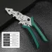 Multifunctional Electrical Stripping Cutting Crimping Tool Elbow and Eagle-Beak Wire Stripping Pliers 100922 187mm 100923 213mm High-Strength Anti-Slip Handles Precision Cutting