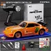 88RC 911 RTR 1/43 2.4G 4WD Drift RC Car Gyro Alloy Body Shell Desktop Full Proportional Mini Race LED Light Radio Control High-Speed Motor On-Road Racing Vehicle Model Boys Gifts Toys