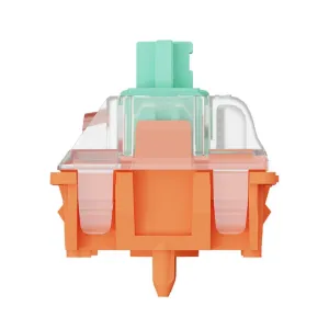 10/30/70Pcs Gateron FOX Magnetic Switch Set Hall Effect  Linear Tactile Switch Adjustable Actuation Point 4.0mm Travel 50gf Force Pre Lubed Keyboard Switches for Gaming Mechanical Keyboard