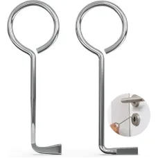 Universal Polished Metal Door Lock Picks Set 2pcs Touch Remote Control High-Quality Locksmith Tools Lock Picking Set