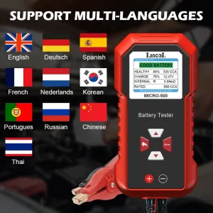 MICRO-500 12V Automobile and Motorcycle Battery Life Battery Tester