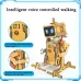 Wooden Puzzles DIY Voice-controlled Robot Assembly Kit STEM Science Educational Experiment Children Handmade Kid Toys Chrismas Gift