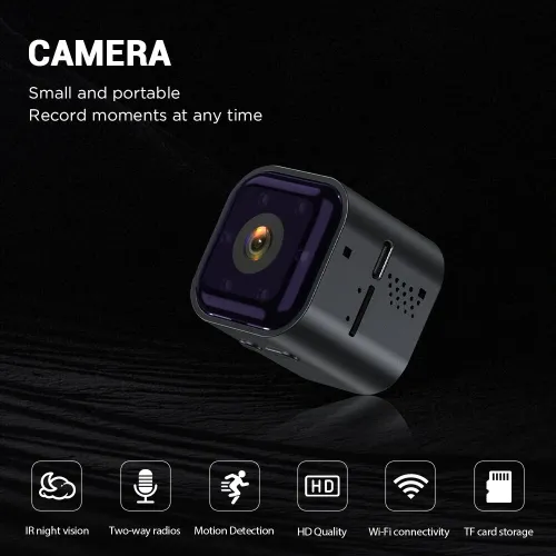1080P Smart Action Camera HD Wifi Sports Camera IR Night Vision Bicycle Motorcycle Recorder Home Security Monitoring