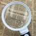 6X-10X Mini Pocket Magnifier Adjustable Handheld Reading Magnifier with Parent-Child Acrylic Lens Three-Mode Lighting Ideal for Outdoor Observation Reading Antique Appreciation and Circuitry Repair