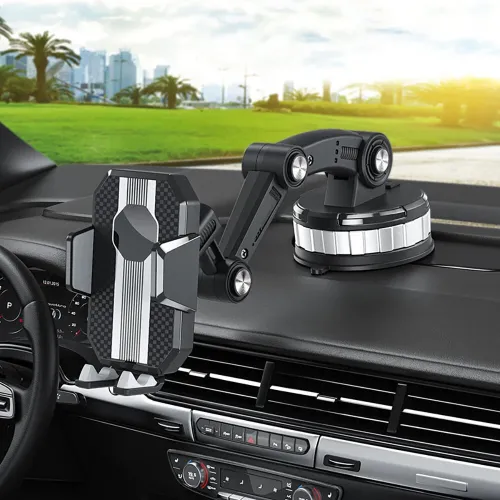 360 Rotating Mobile Phone Holder For Car Shockproof Multi-Function Car Navigation Holder Instrument Panel Suction Cup Windshield Center Console For Car