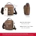 BULLCAPTAIN Genuine Leather Men's Messenger Bag Casual Crossbody Handbag Gift for Man Business Shoulder Bag