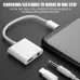 2-in-1 Audio Adapter USB-C to 3.5 mm Jack/Type-C Charging 3.5mm Aux Cable for Samsung Xiaomi Huawei Wired Headphones Connector