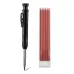 Solid Carpenter Pencil With Multi Colors Refill Joiner Marker Woodworking Pencil Marking Tool Built-In Sharpener