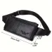 Ekphero Men Genuine Leather Waist Bag Large Capacity Three-layer Zipper Single Shoulder Bag Multifunctional Mini Chest Bag