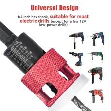 5PCS 1/4 Inch Hex Shank Countersink Drill Bits Set with Low Friction Stop for Wood Plastic MDF Drilling