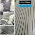 ELuto 2400x900x6mm Marine Flooring Faux Teak EVA Foam Boat Decking Sheet Gray