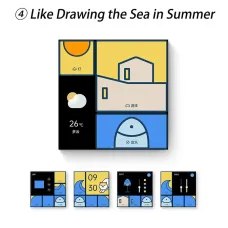 Aqara Smart Switch S1E Touch Control 4 Full LED Timer Calendar Power Statistics Scene Setting Remote Work with Homekit Aqara APP Chinese Version