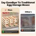 Automatic Scrolling Egg Rack Holder High Capacity Storage Box with Individual Egg Recess for Fresh Keeping and Organization in Kitchen Fridge Freezer