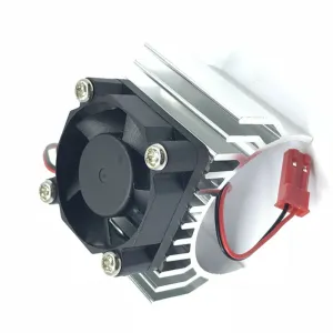 Aluminum Alloy 540/550 Motor Heatsink Radiator with Fan JST Connector for 1/8 1/10 RC Car Parts