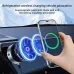 Wireless Charger Vacuum Magnetic, Active Cooling 15W Car Mount Charger with RGB Light Phone Holder Compatible with Magsafe