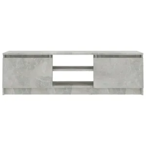 TV Cabinet Concrete Gray 47.2"x11.8"x13.9" Chipboard