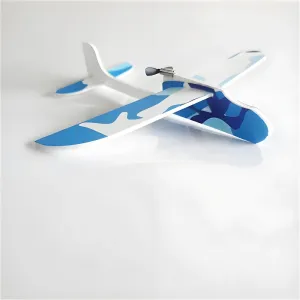 Single Wing Airplane Model Electric Foam Glider Assembly kit Science Education Outdoor Children's Hand-assembled Toys