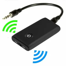 B10S 2 in 1 bluetooth 5.0 Transmitter Receiver TV PC Car Speaker 3.5mm AUX Hifi Music Audio Adapter/Headphones Car Stereo Device Plug and Play