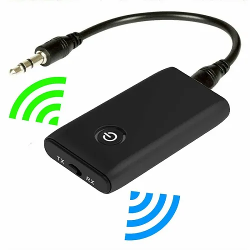 B10S 2 in 1 bluetooth 5.0 Transmitter Receiver TV PC Car Speaker 3.5mm AUX Hifi Music Audio Adapter/Headphones Car Stereo Device Plug and Play