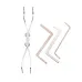DANIU 24Pcs Lock Picks Training Tool Transparent Practice Padlock Set Locksmith Tool
