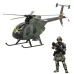 JOYTOY 1/25 XS-01 XS-02 XS-03 Night Raid Pilot / Assault Pilot / Tactical Night Raid Pilot Model Applicable for Eachine E220S MD500 RC Helicopter(Not Include the RC Helicopter)