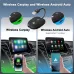 2 IN 1 Car Wireless CarPlay & Android Auto Adapter Plug and Play Compatible All Car Models with USB / USB-C Port