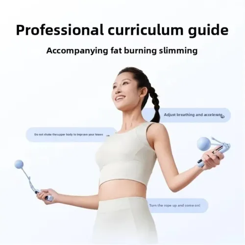 XIAOMMijia Smart Skipping Rope 2 LEData Logging Adjustable Length Non-slip Silicone Strip Large Ball Swinging Skipping Rope for Indoor Outdoor Training Fitness Sports