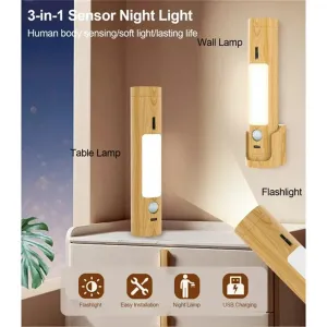 Multifunctional LELamp Little Night Light with Human Presence Sensor Magnetic Wall Lamps Smart Motion Detection Lights for Bedroom, Hallway